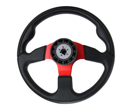AAA - Steering Wheel (With PU Sleeves) - RED